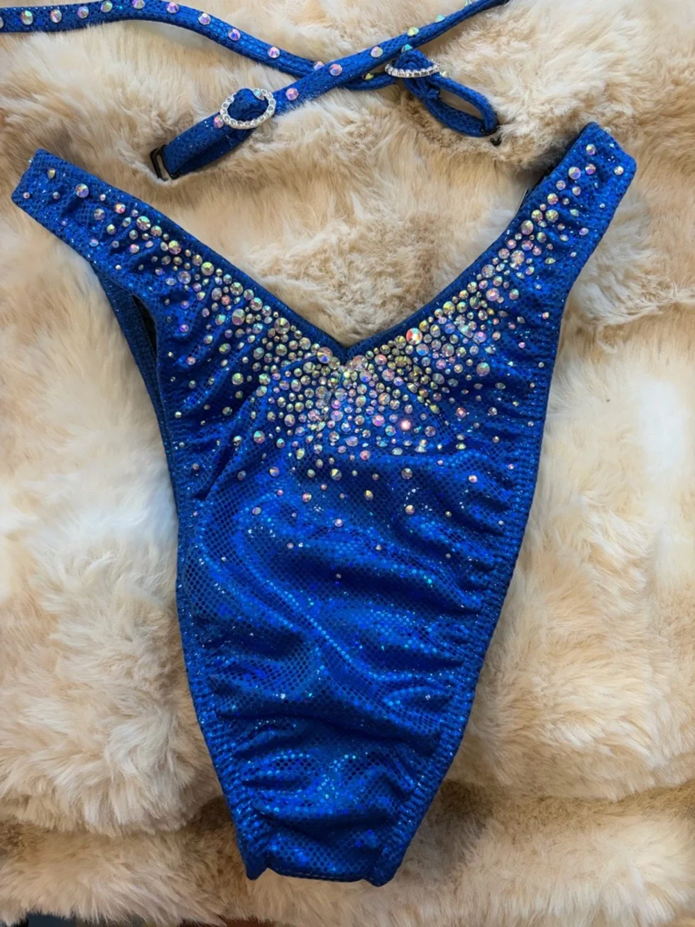 Muscle Dazzle Royal Blue Figure Suit never worn original box included - Picture 8 of 16